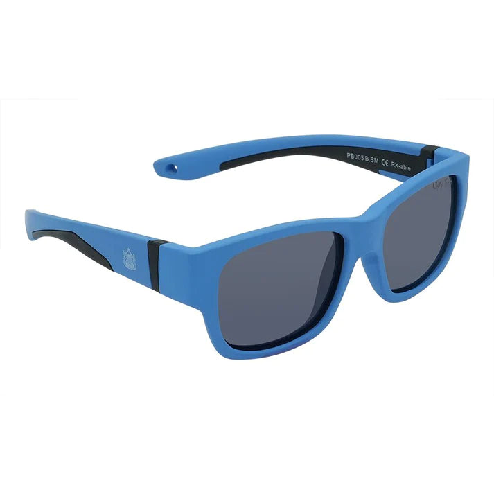 Ugly Fish PB005 Toddler Polarised Unbreakable Sunglasses - Blue Frame/Smoke Lens