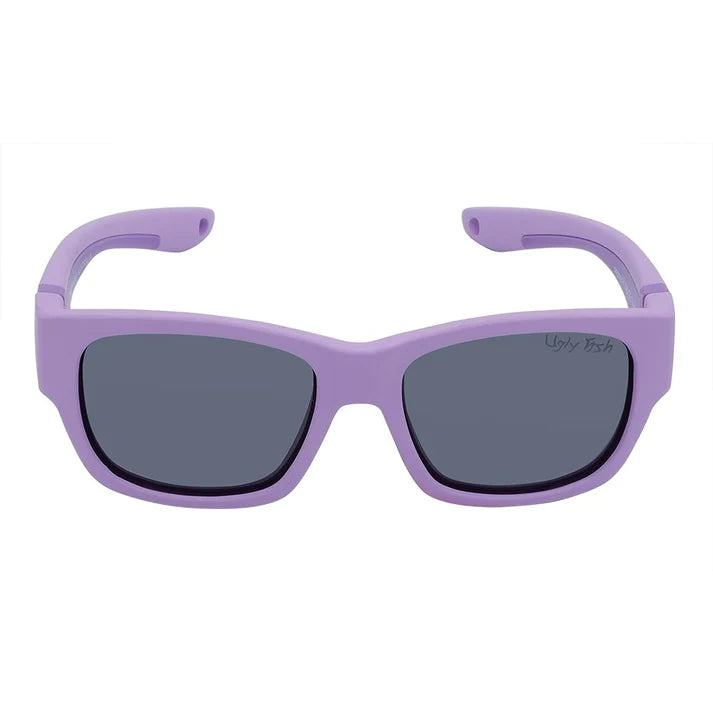 Ugly Fish PB005 Toddler Polarised Unbreakable Sunglasses - Purple Frame/Smoke Lens