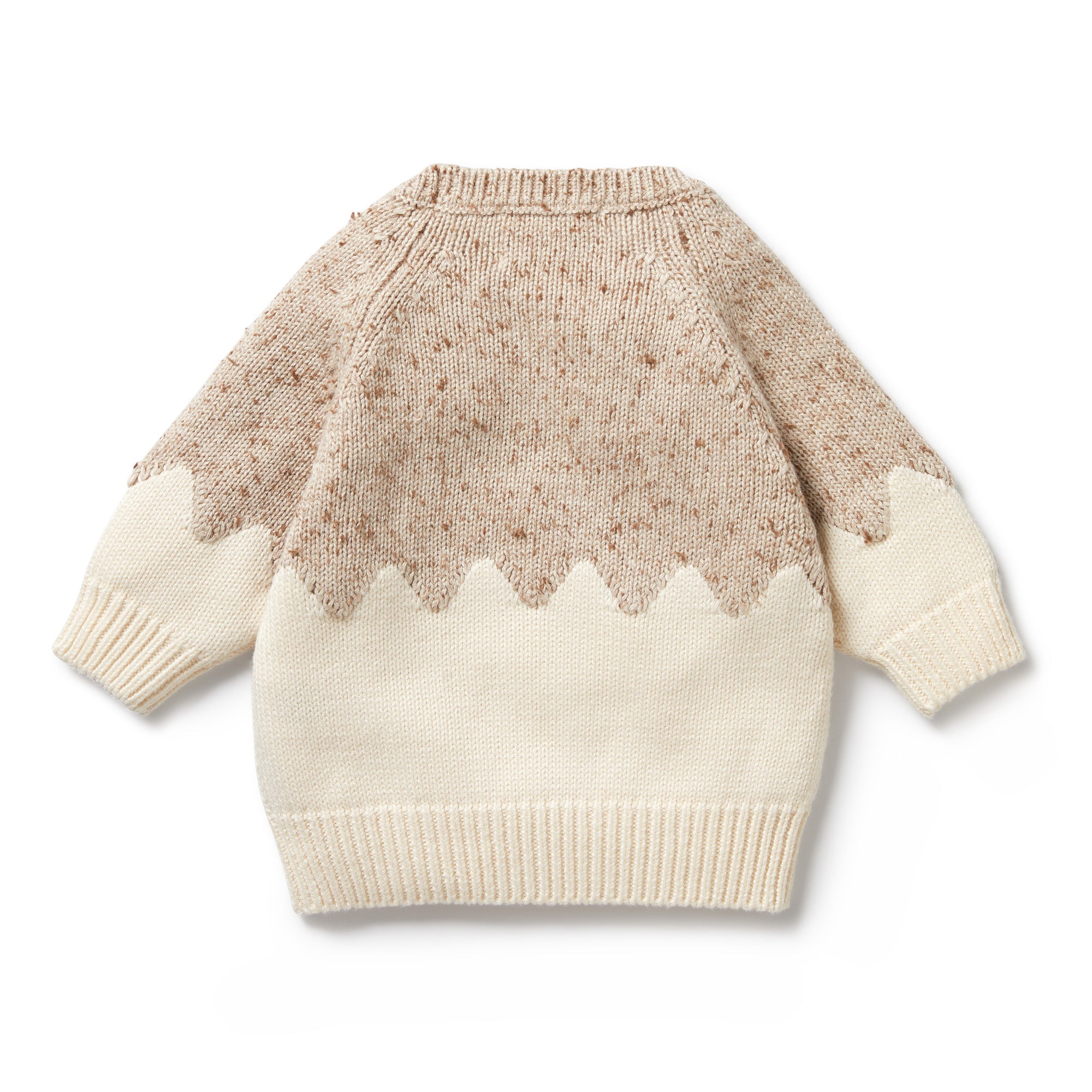 Wilson & Frenchy Knitted Jacquard Jumper - Almond Fleck