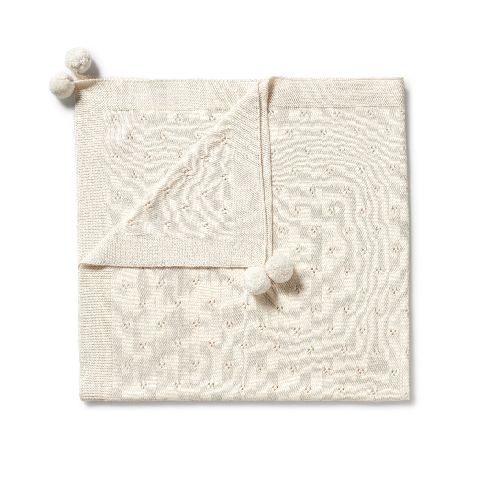 Wilson & Frenchy Pointelle Blanket - Ecru