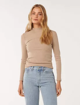 Winona Rib Long Sleeve Top