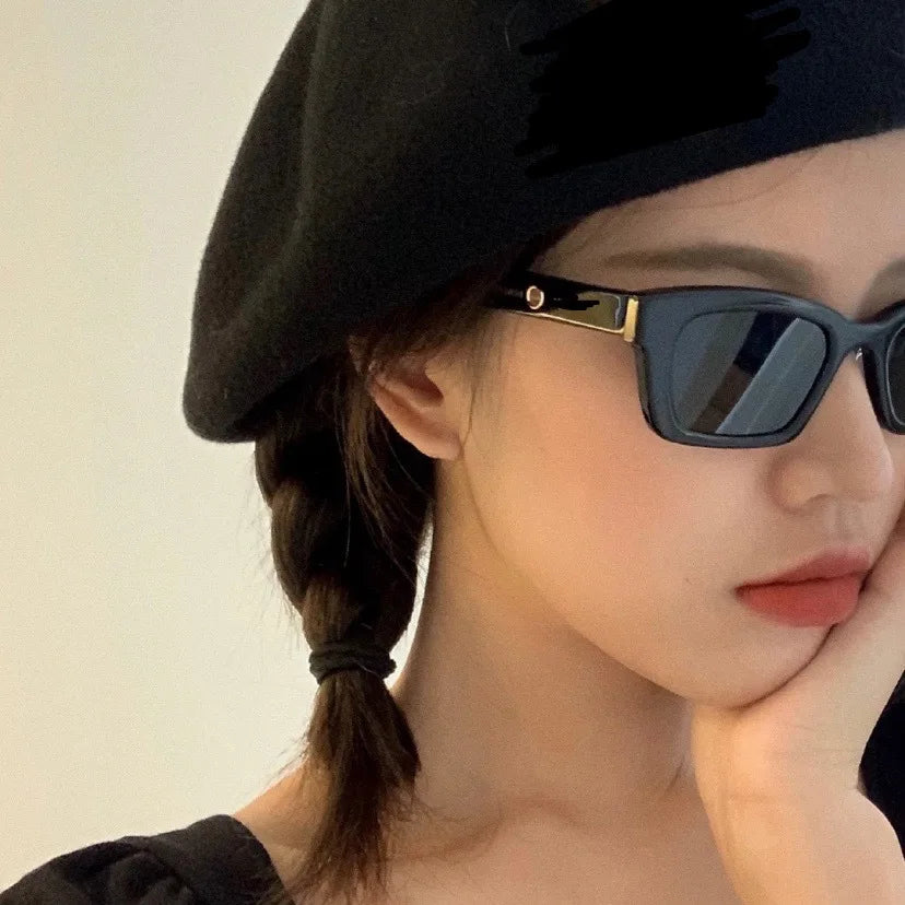 Women Rectangle Vintage Sunglasses Brand Designer Retro Points Sun Glasses Female Lady Eyeglass Cat Eye Driver Goggles